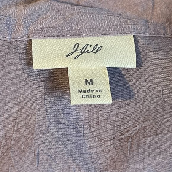 J.Jill lilac women’s long sleeve top size medium. - Picture 6 of 7